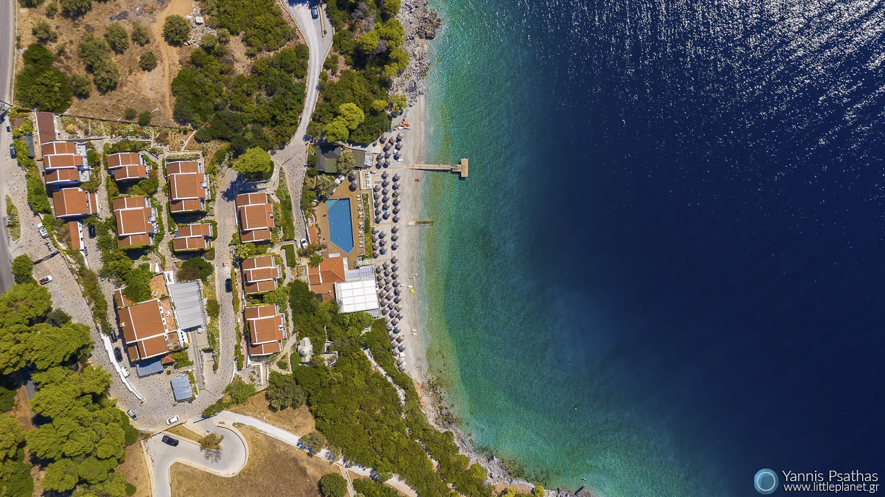 Αεροφωτογραφία ξενοδοχείου Adrina Beach Hotel, Σκόπελος