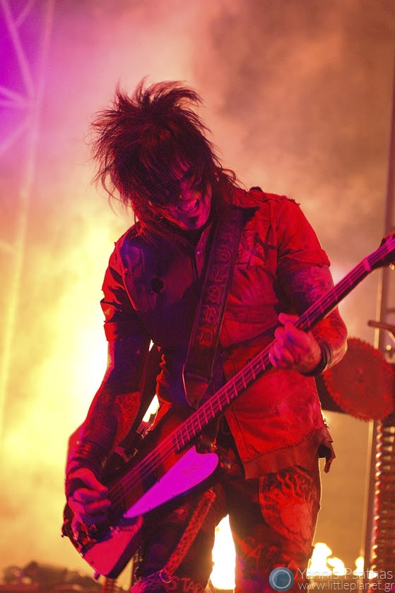 Nikki Sixx of Motley Crue during their live performance in Madrid, Rolling Stone Magazine