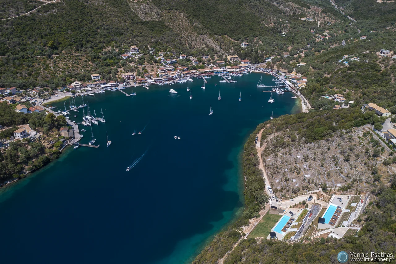 Aerial view Villa Atlas, Lefkada