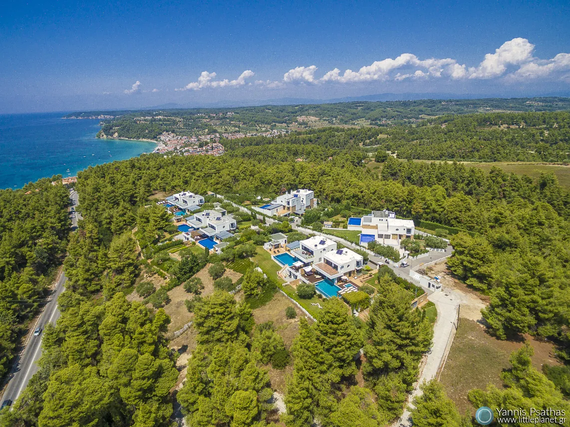 Aerial photography Villa Olive Hills, Halkidiki