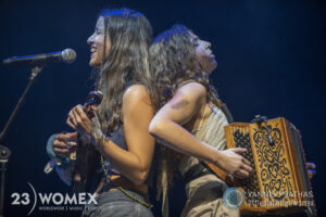 Caamaño & Ameixeiras live performance at Womex 2023 in A Coruña, Spain