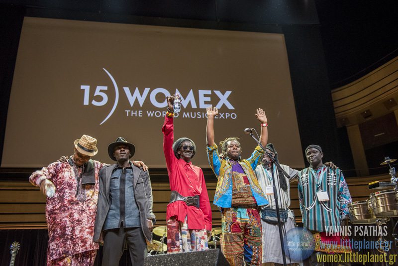 Cheikh Lo live concert at WOMEX Festival 2015 Awards in Budapest