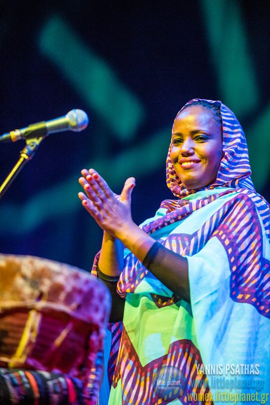 Aziza Brahim live concert at WOMEX Festival 2015 in Budapest