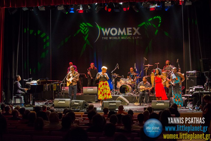 Cezaria Evora Orchestra live concert at WOMEX Festival 2014 in Santiago de Compostela 