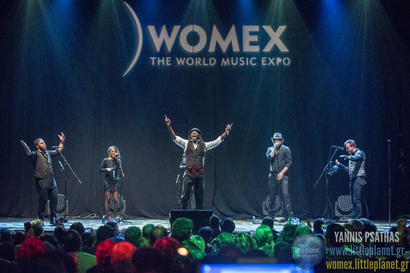 Faada Freddy live concert at WOMEX Festival 2016 in Santiago de Compostela